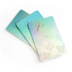 3 stk Holografiske skraber, Clear Jelly Stamper
